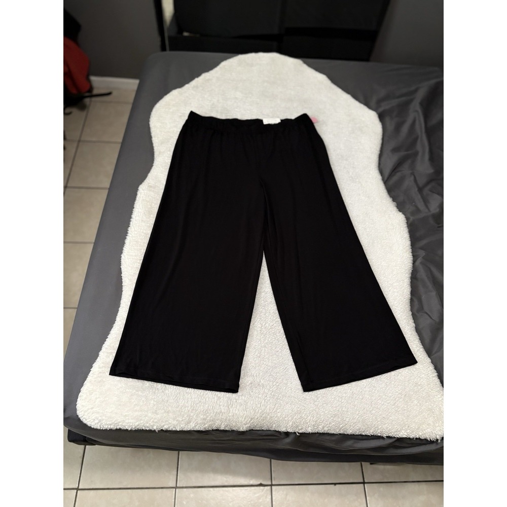 New East 5th Women's Black Resort Pants‎ Size XL Short High Waist Pull On